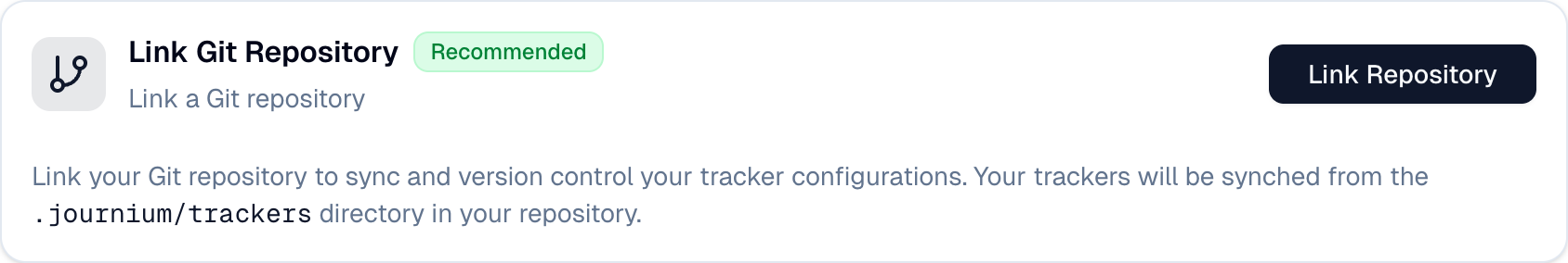 Tracker Repository Connection